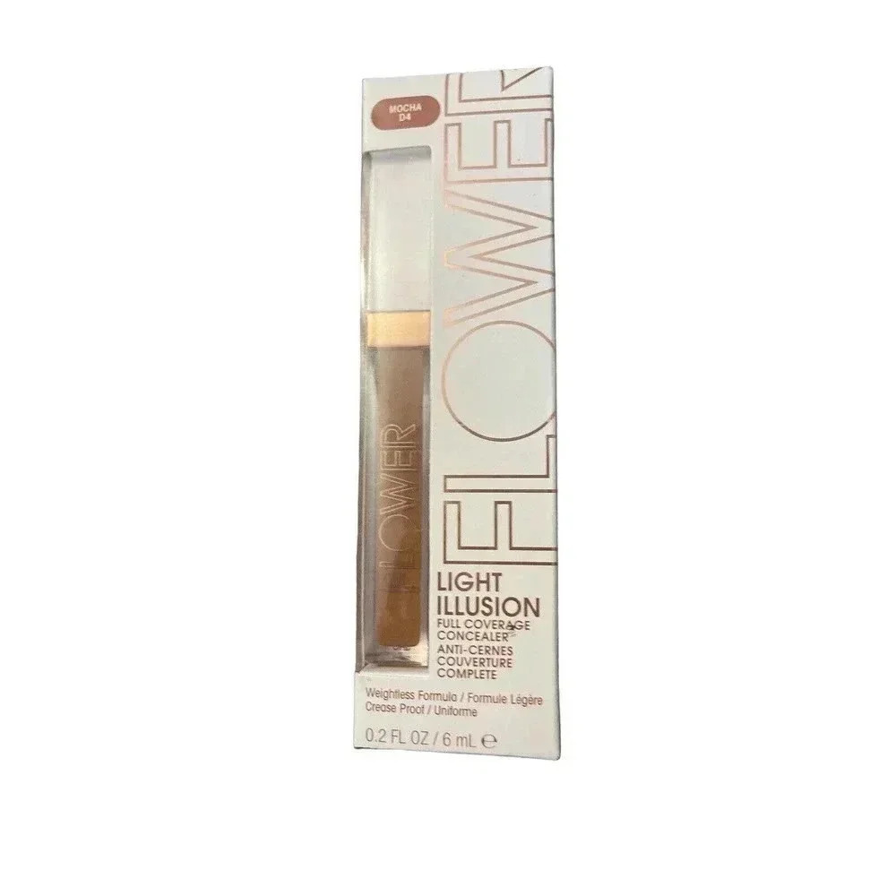 Flower Beauty Mocha D4 Light Illusion Full Coverage Concealer 0.2 Oz